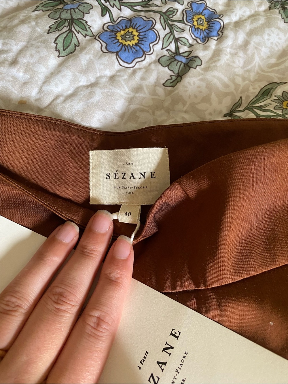 NWT Sezane Georgio Trouser in Caramel - Picture 5 of 6
